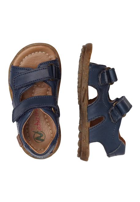 Sandales en cuir sky Beige-+Bleu clair-+Cognac-+Marine-+Orange-+Vert clair- 19 - vertbaudet enfant 