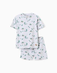 Pyjama court en coton côtelé avec motif alligator  - vertbaudet enfant