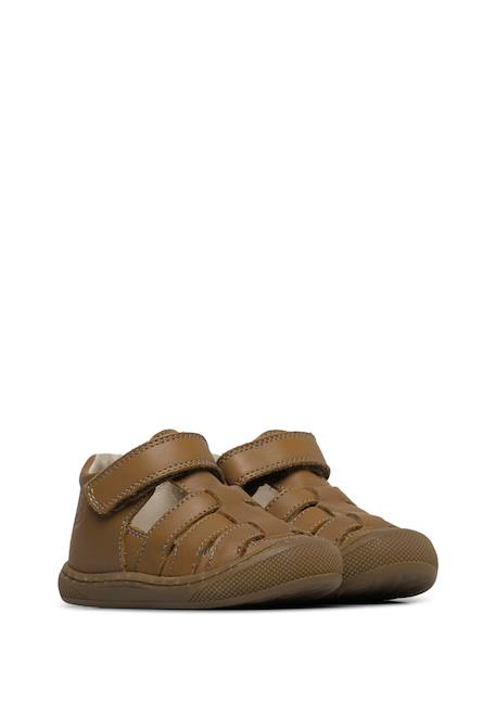 Sandales premiers pas en cuir wad wide Cognac- 2 - vertbaudet enfant 