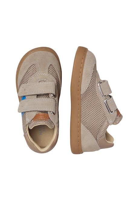 Sneakers en cuir et tissu kevis 2 vl. Blanc-noir-+Céleste-+Fuchsia-+Gris tourterelle-+Vert menthe- 19 - vertbaudet enfant 