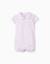 Combishort en coton à rayures Rose clair 1 - vertbaudet enfant 
