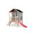 Maisonnette en bois fsc pilotis toboggan loft 300 Gris+Naturel 2 - vertbaudet enfant 