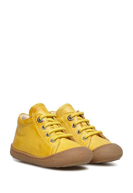 Chaussures premiers pas en cuir cocoon Bleu clair-+Bleu foncé-+Gris-+Jaune-+Sage- 18 - vertbaudet enfant 