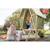 Maisonnette tente bois fsc avec toboggan yuki 300 Naturel/vert 2 - vertbaudet enfant 