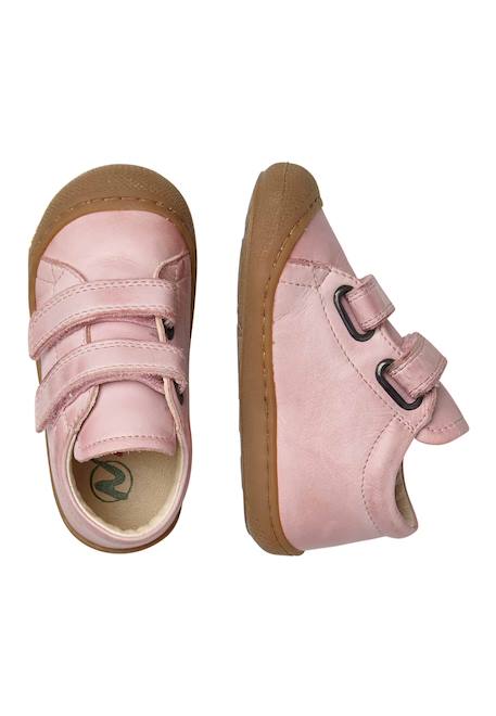 Chaussures premiers pas en cuir cocoon vl Rose poudré-+Rose-beige- 9 - vertbaudet enfant 