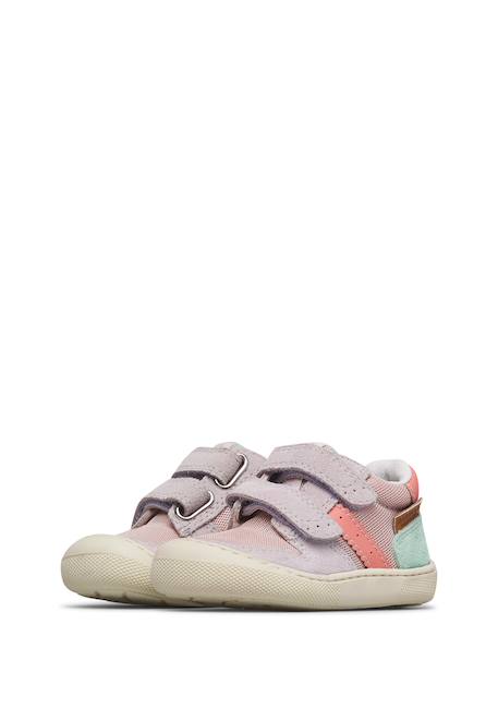 Chaussures en daim et tissu eldrys vl. Lilas-+Vert-bleu ciel- 5 - vertbaudet enfant 
