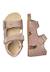 Sandales en cuir avec boucle et scratch bea Beige-+Bleu-+Gris-+Jaune-+Marine-+Marron-+Orange-+Rose-+Rouge- 4 - vertbaudet enfant 