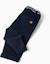 Pantalon chino en sergé avec bande à rayures Bleu foncé 4 - vertbaudet enfant 