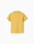 T-shirt en coton avec col mao et poche Bleu foncé+Jaune foncé 5 - vertbaudet enfant 