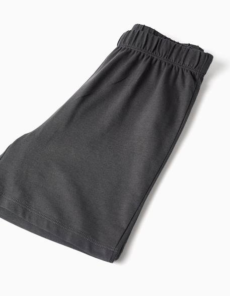 Pyjama à manches courtes en coton avec imprimé minecraft Vert clair 4 - vertbaudet enfant 