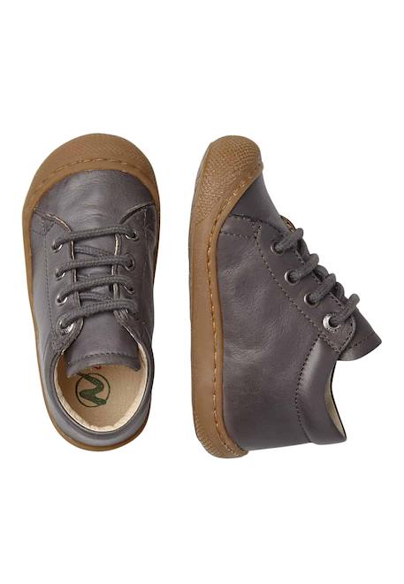 Chaussures premiers pas en cuir cocoon Bleu clair-+Bleu foncé-+Gris-+Jaune-+Sage- 15 - vertbaudet enfant 