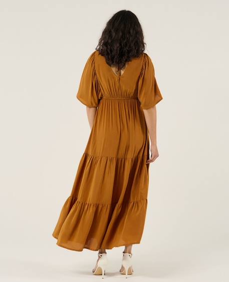 Robe de grossesse et d'allaitement claudette Camel+Petunia 5 - vertbaudet enfant 