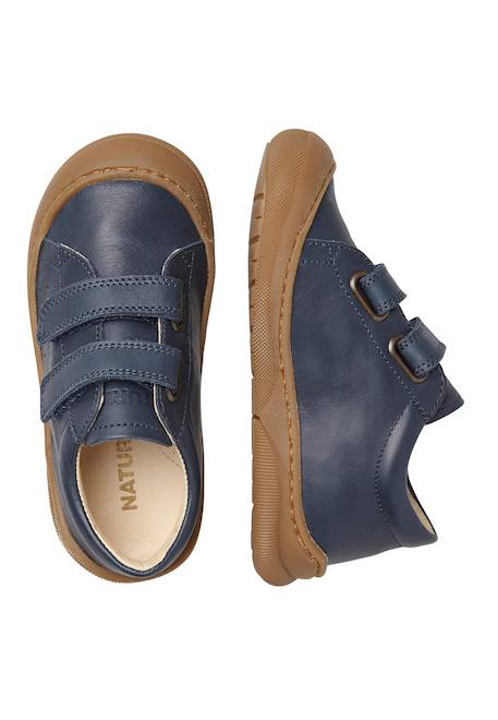 Chaussures premiers pas en cuir gabby vl Cognac-+Marine- 9 - vertbaudet enfant 