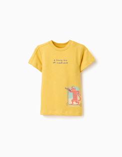 -T-shirt en coton avec imprimé tigre