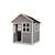 Maisonnette en bois fsc compacte loft 100 Gris+Naturel 2 - vertbaudet enfant 