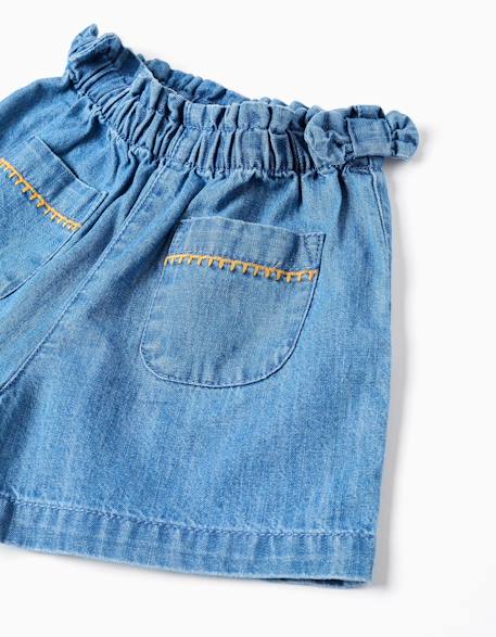 Short en jean avec poches avant Bleu 4 - vertbaudet enfant 