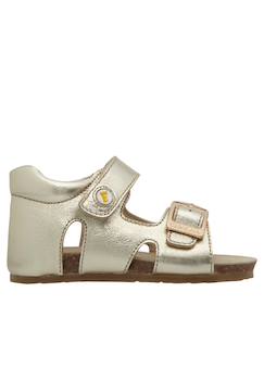 Chaussures-Sandales en cuir lamé avec boucle et scratch bea