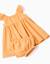 Robe en coton avec volants et doublure Jaune foncé 4 - vertbaudet enfant 
