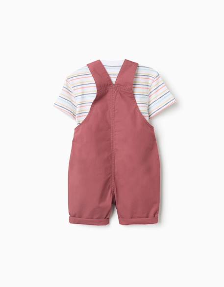 Ensemble t-shirt et salopette en coton Marrón 2 - vertbaudet enfant 