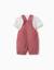 Ensemble t-shirt et salopette en coton Marrón 2 - vertbaudet enfant 