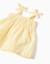 Ensemble blouse et short en coton à rayures Jaune clair 3 - vertbaudet enfant 