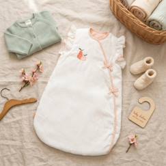 Linge de maison et décoration-Linge de lit bébé-Gigoteuse-Gigoteuse naissance en lin - botanica