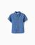 Chemise à manches courtes en jean avec poche Bleu 1 - vertbaudet enfant 