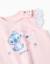 Pyjama en coton à manches courtes et imprimé stitch Rose clair 3 - vertbaudet enfant 