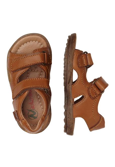 Sandales en cuir sky Beige-+Bleu clair-+Cognac-+Marine-+Orange-+Vert clair- 14 - vertbaudet enfant 