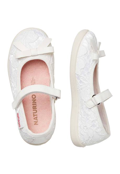 Ballerines en tissu claries 2 Blanc- 4 - vertbaudet enfant 