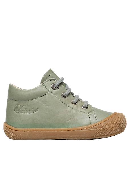 Chaussures premiers pas en cuir cocoon Bleu clair-+Bleu foncé-+Gris-+Jaune-+Sage- 22 - vertbaudet enfant 