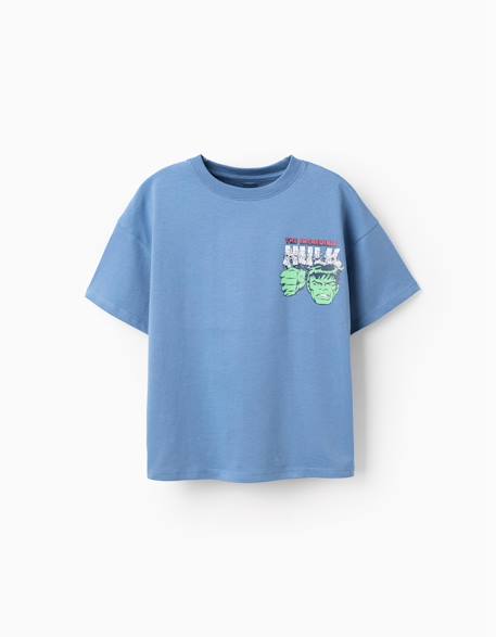 Garçon-T-shirt en coton avec imprimés hulk