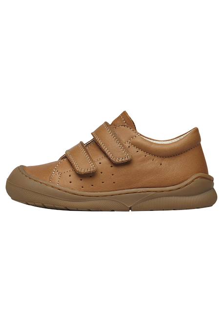 Chaussures premiers pas en cuir gabby vl Cognac-+Marine- 3 - vertbaudet enfant 