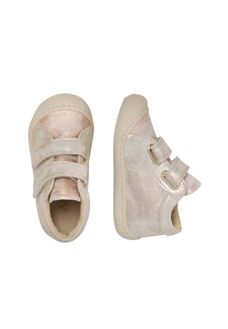 Chaussures premiers pas en cuir cocoon vl Argent clair+Rose clair- 9 - vertbaudet enfant 