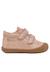 Chaussures premiers pas en suède pailleté cocoon vl Platine-+Rose antique- 6 - vertbaudet enfant 