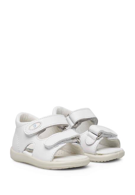 Sandales ouvertes à scratch new river Blanc-+Rose- 2 - vertbaudet enfant 