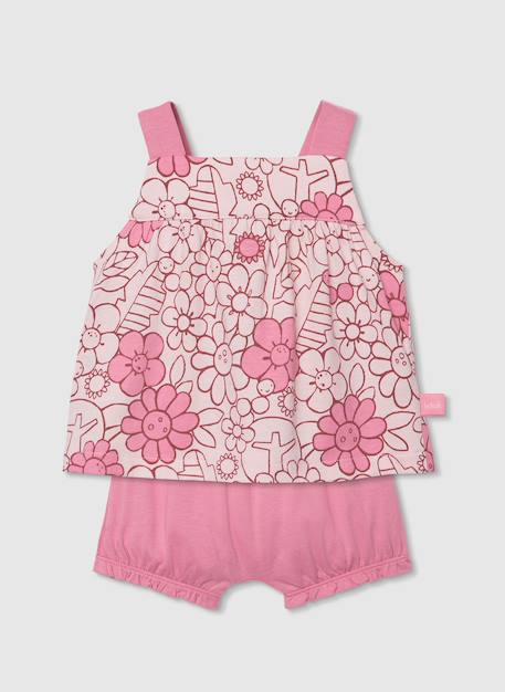 Ensemble en maille imprimé fleurs Multicolore 1 - vertbaudet enfant 
