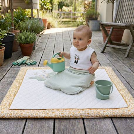 Gigoteuse ouatinée en lin - botanica Vert 5 - vertbaudet enfant 