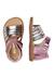 Sandales en cuir rubino Rose-+Rose-platine- 4 - vertbaudet enfant 
