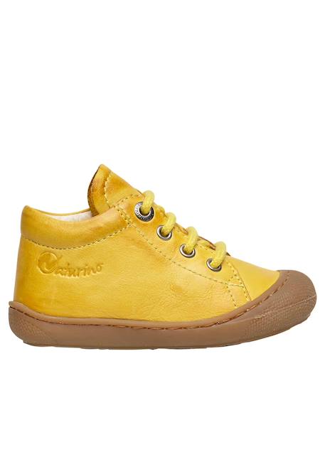 Chaussures premiers pas en cuir cocoon Bleu clair-+Bleu foncé-+Gris-+Jaune-+Sage- 17 - vertbaudet enfant 