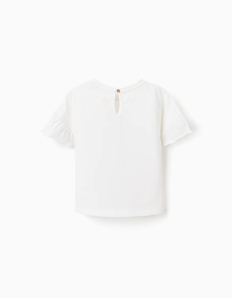 T-shirt en coton avec imprimé minnie et daisy Blanc 2 - vertbaudet enfant 