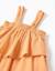 Robe sans manches en coton avec doublure Jaune foncé 3 - vertbaudet enfant 