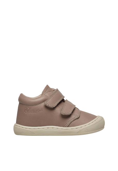 Chaussures premiers pas en cuir cocoon wide vl Gris tourterelle- 1 - vertbaudet enfant 