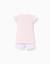 Pyjama en coton à manches courtes et imprimé stitch Rose clair 2 - vertbaudet enfant 