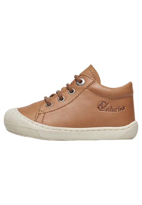 Chaussures en cuir cocoon Bleu-+Cognac-+Gris tourterelle-+Marine-+Vert foncé- 8 - vertbaudet enfant 