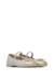 Ballerines en cuir laminé croise' tip Argent- 2 - vertbaudet enfant 