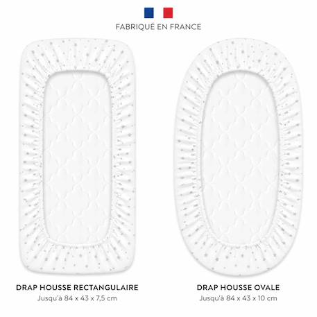 Drap housse berceau en coton stella Blanc 4 - vertbaudet enfant 