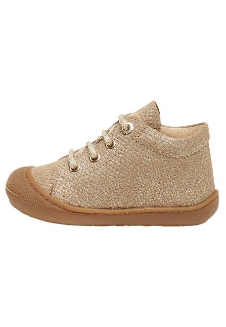 Chaussures premiers pas en suède pailleté cocoon Platine- 3 - vertbaudet enfant 