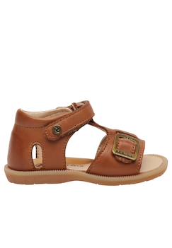 Chaussures-Sandales en cuir à scratch quarzo