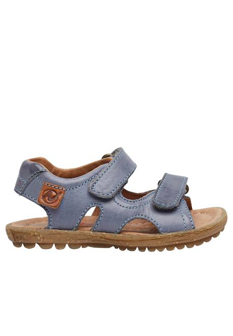 Sandales en cuir sky Beige-+Bleu clair-+Cognac-+Marine-+Orange-+Vert clair- 6 - vertbaudet enfant 